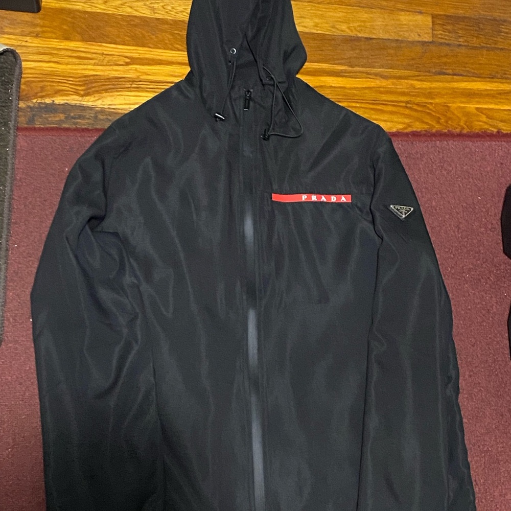 Prada Black Windbreaker